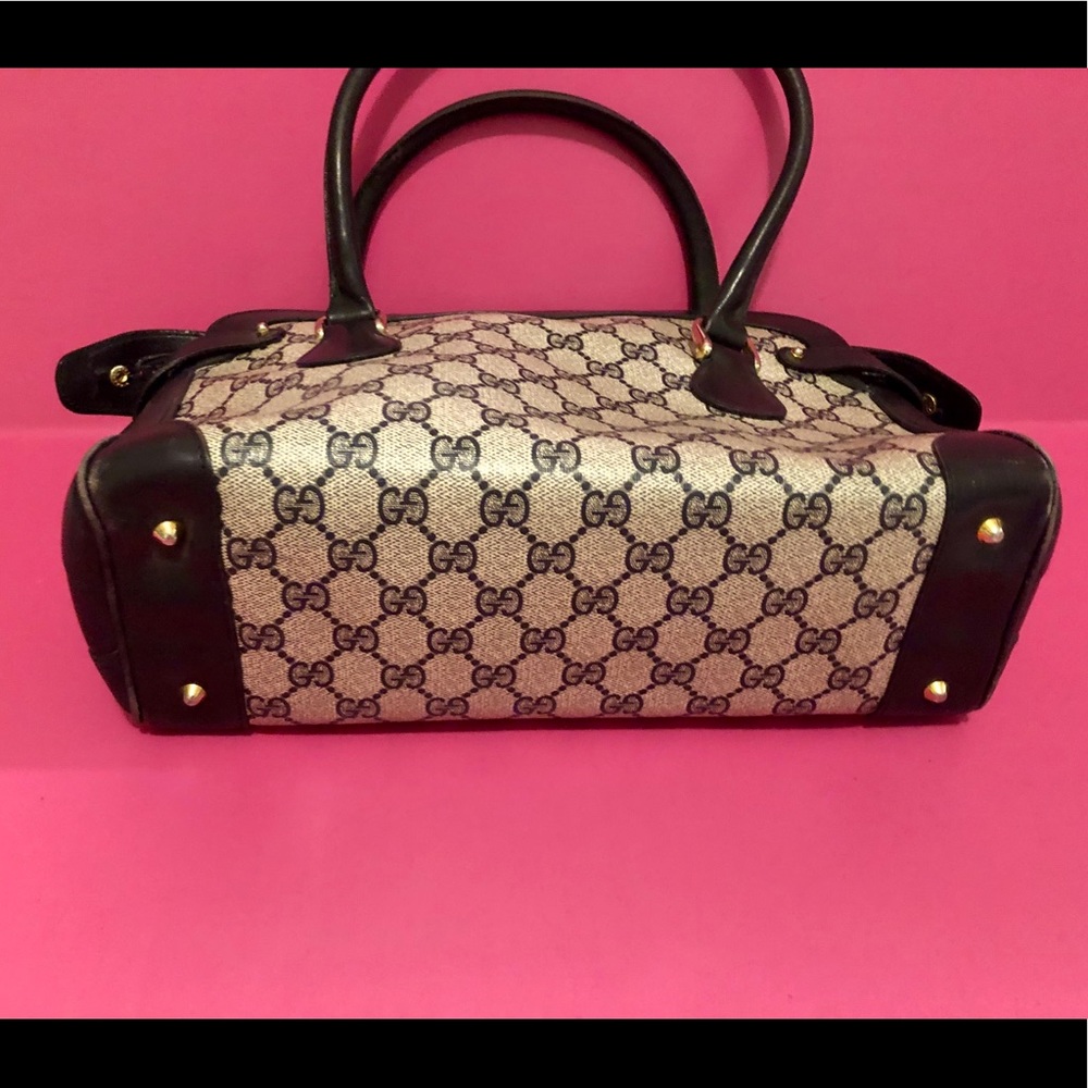 Vintage Gucci Satchel Coated Canvas Authenticated - Picture 3 of 8